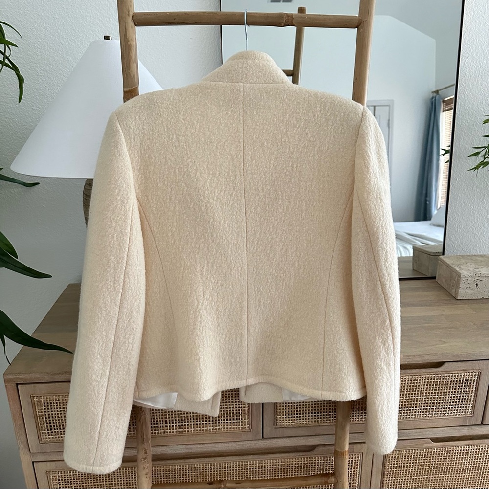Blarney Beige 100% Wool Coat Sz Large - Picture 4 of 9